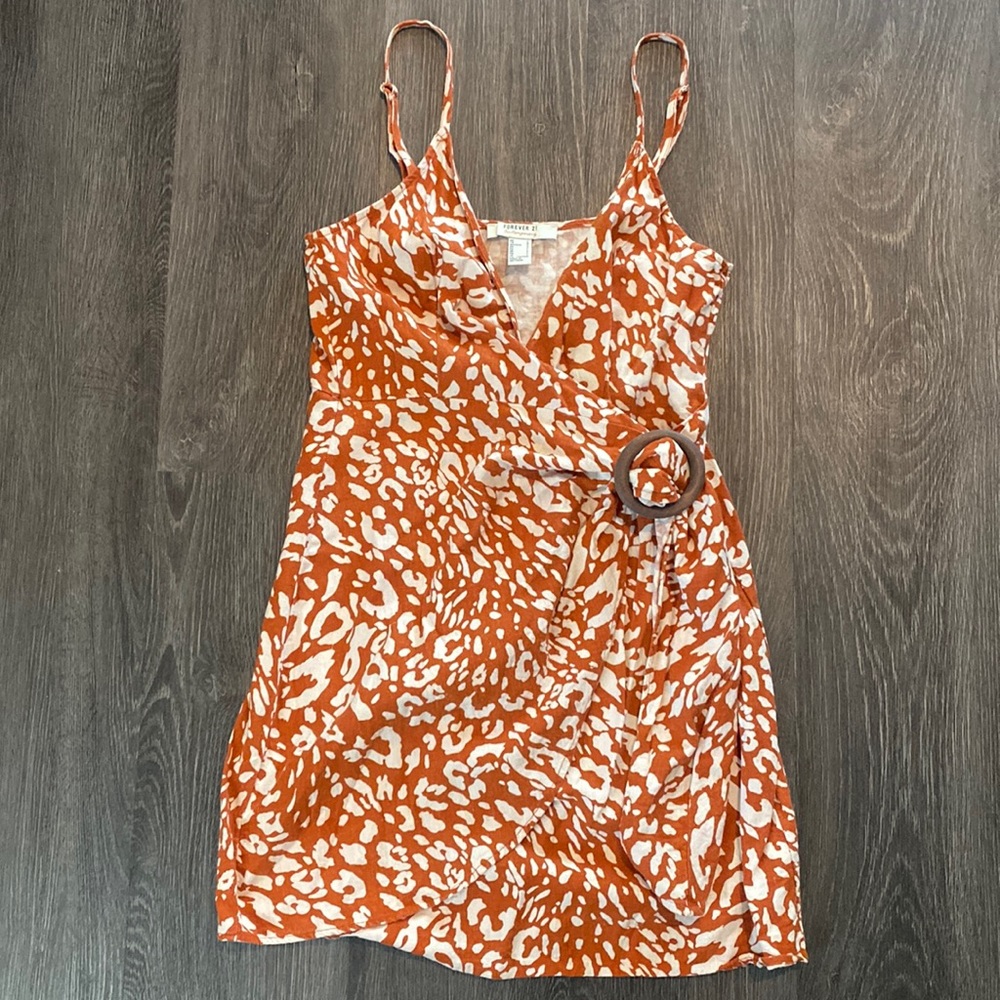 Linen strappy dress